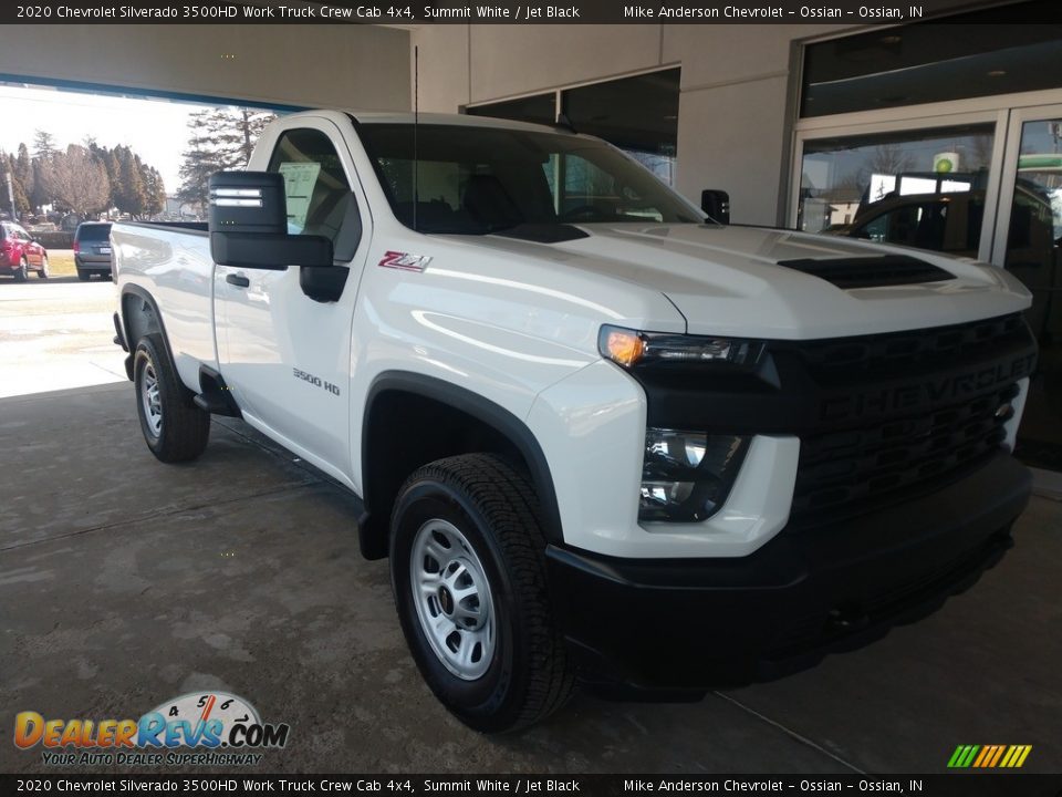 2020 Chevrolet Silverado 3500HD Work Truck Crew Cab 4x4 Summit White / Jet Black Photo #2