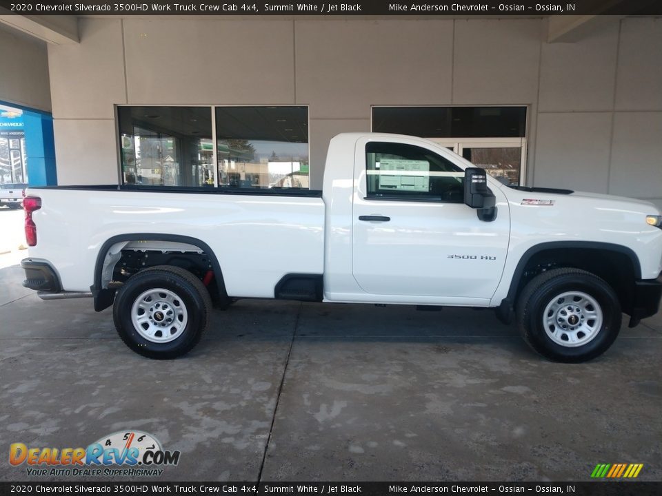 2020 Chevrolet Silverado 3500HD Work Truck Crew Cab 4x4 Summit White / Jet Black Photo #3