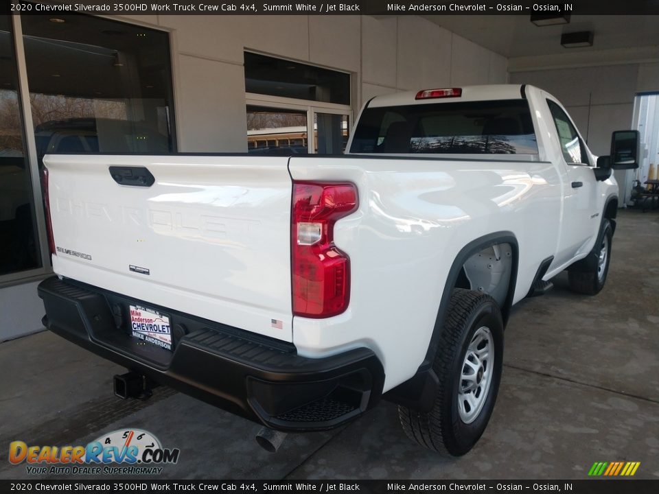 2020 Chevrolet Silverado 3500HD Work Truck Crew Cab 4x4 Summit White / Jet Black Photo #4