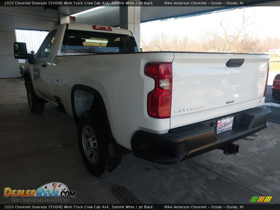 2020 Chevrolet Silverado 3500HD Work Truck Crew Cab 4x4 Summit White / Jet Black Photo #6