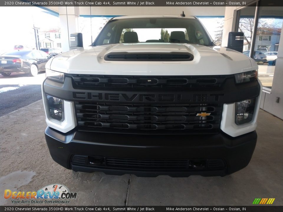 2020 Chevrolet Silverado 3500HD Work Truck Crew Cab 4x4 Summit White / Jet Black Photo #8