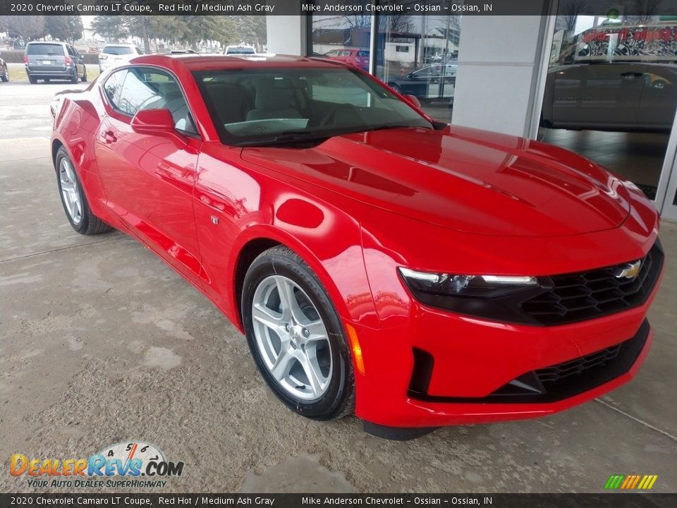 2020 Chevrolet Camaro LT Coupe Red Hot / Medium Ash Gray Photo #2