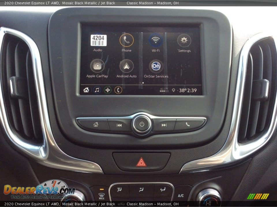 2020 Chevrolet Equinox LT AWD Mosaic Black Metallic / Jet Black Photo #14