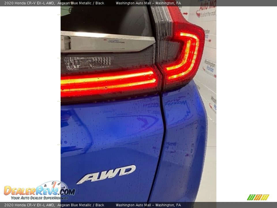 2020 Honda CR-V EX-L AWD Aegean Blue Metallic / Black Photo #24