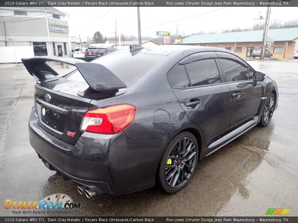 2019 Subaru WRX STI Dark Gray Metallic / Recaro Black Ultrasuede/Carbon Black Photo #5