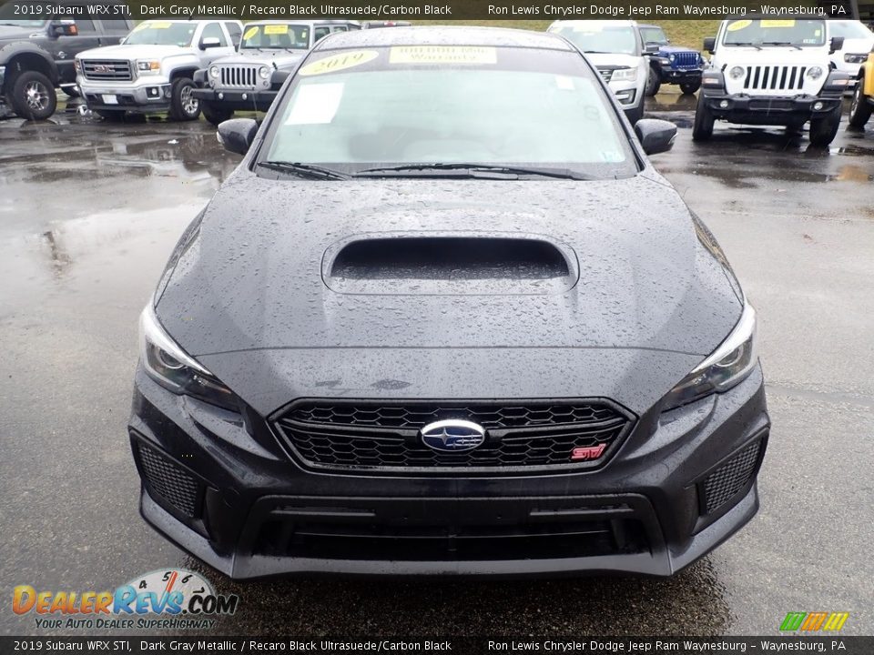 2019 Subaru WRX STI Dark Gray Metallic / Recaro Black Ultrasuede/Carbon Black Photo #8