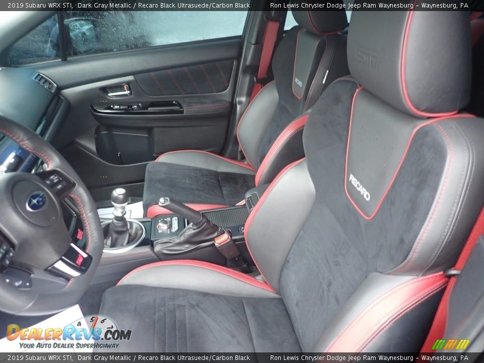 Recaro Black Ultrasuede/Carbon Black Interior - 2019 Subaru WRX STI Photo #14
