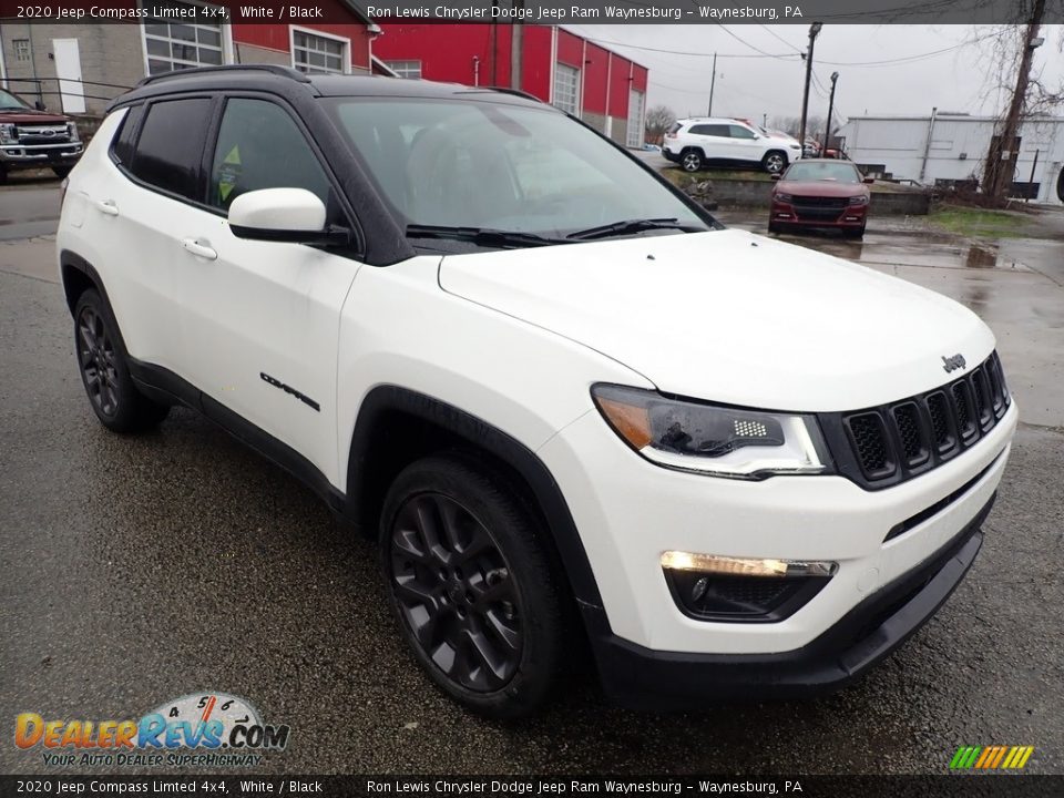 2020 Jeep Compass Limted 4x4 White / Black Photo #7