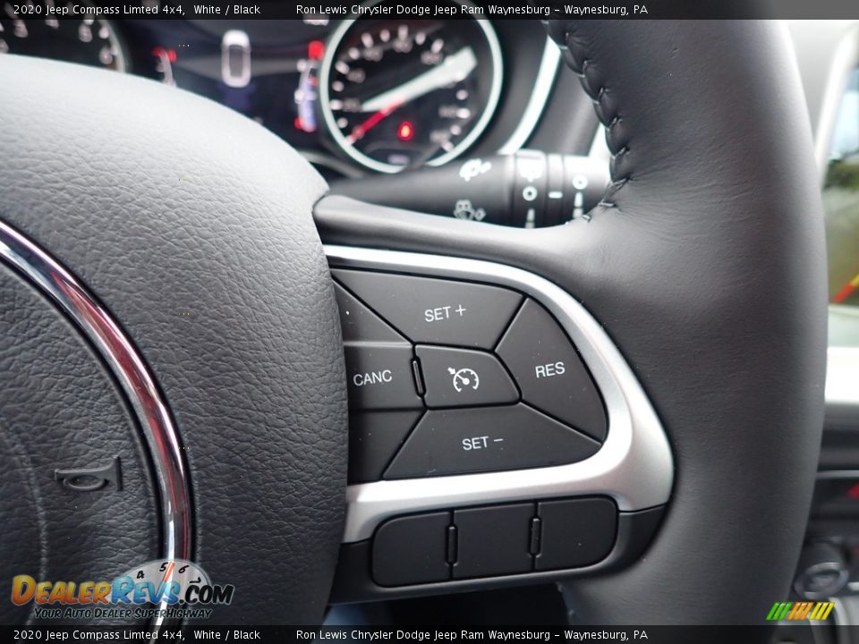 2020 Jeep Compass Limted 4x4 White / Black Photo #17