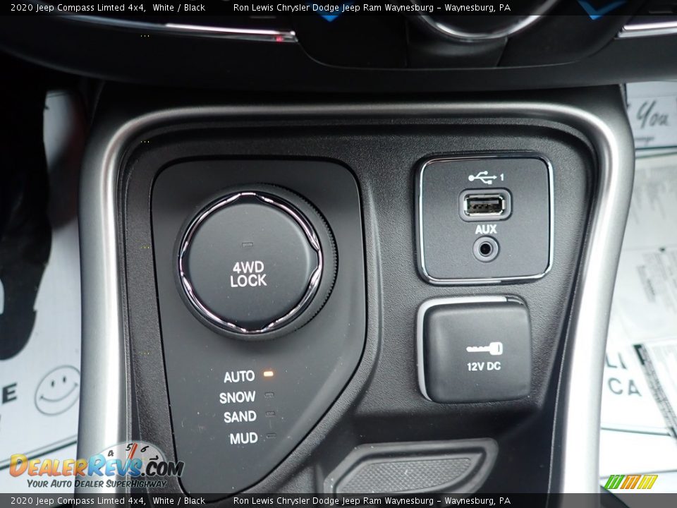 2020 Jeep Compass Limted 4x4 White / Black Photo #19