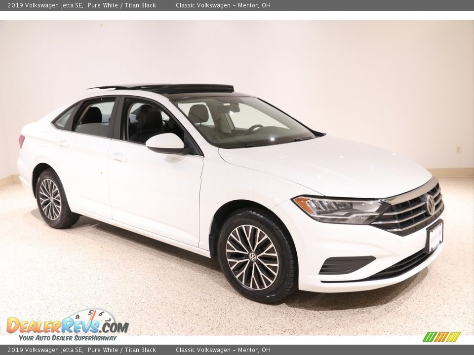 2019 Volkswagen Jetta SE Pure White / Titan Black Photo #1