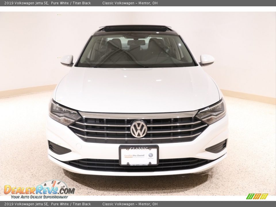 2019 Volkswagen Jetta SE Pure White / Titan Black Photo #2