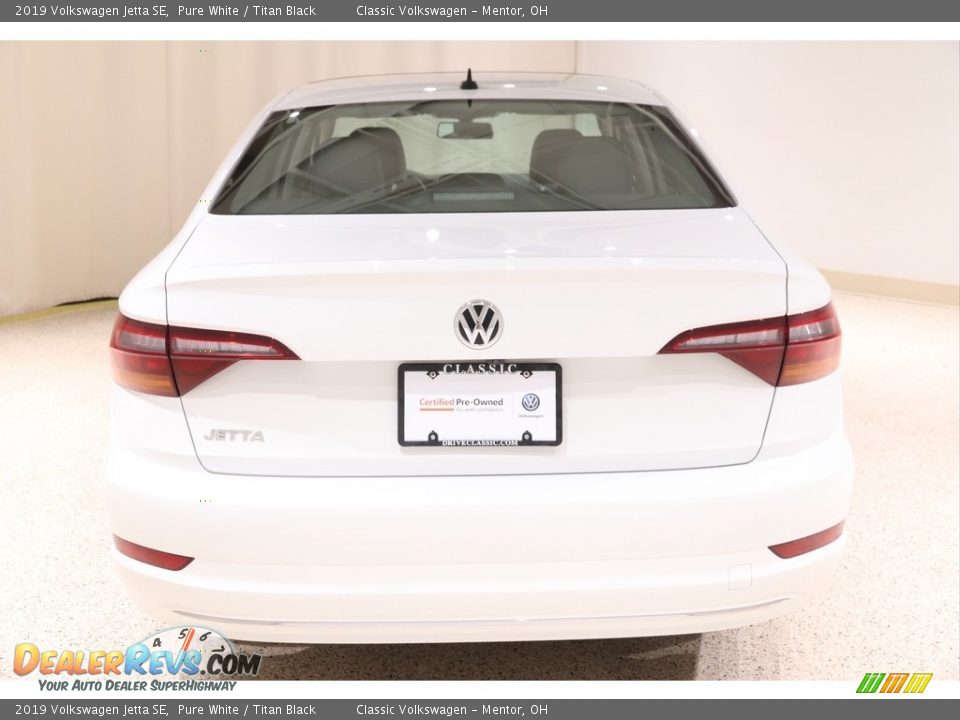 2019 Volkswagen Jetta SE Pure White / Titan Black Photo #18