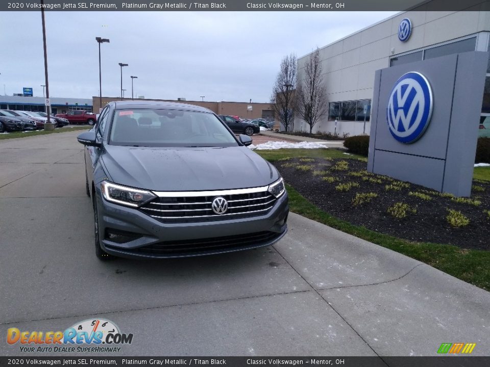 2020 Volkswagen Jetta SEL Premium Platinum Gray Metallic / Titan Black Photo #1