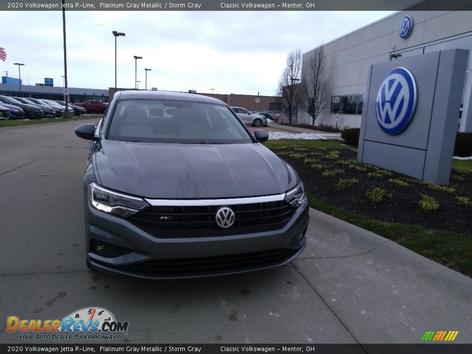 2020 Volkswagen Jetta R-Line Platinum Gray Metallic / Storm Gray Photo #1