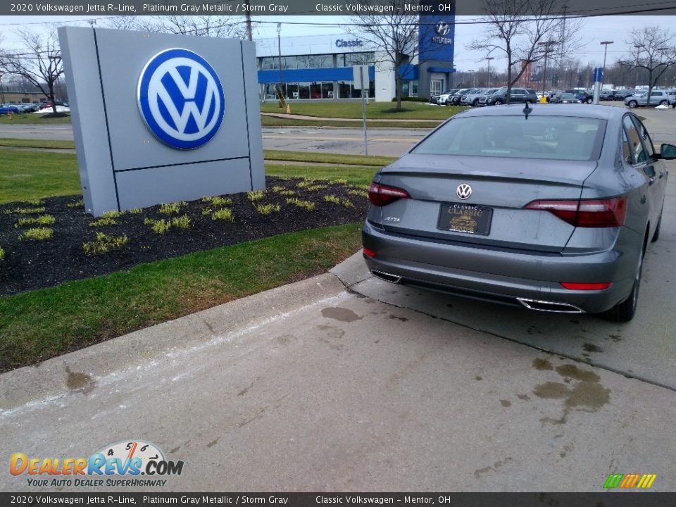 2020 Volkswagen Jetta R-Line Platinum Gray Metallic / Storm Gray Photo #3