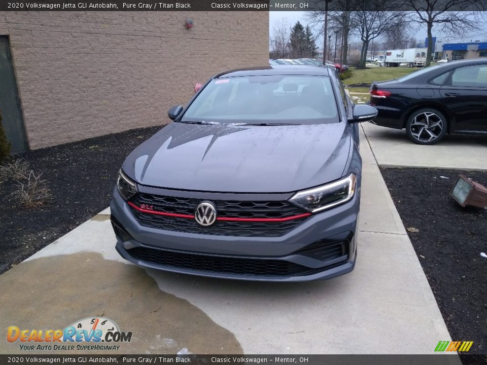 2020 Volkswagen Jetta GLI Autobahn Pure Gray / Titan Black Photo #1