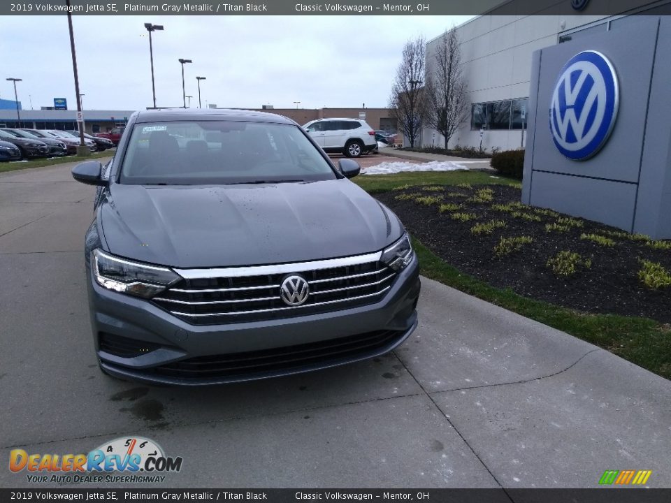 2019 Volkswagen Jetta SE Platinum Gray Metallic / Titan Black Photo #1