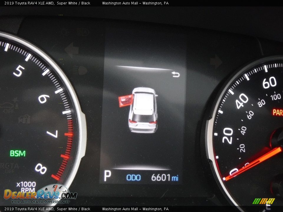 2019 Toyota RAV4 XLE AWD Super White / Black Photo #36