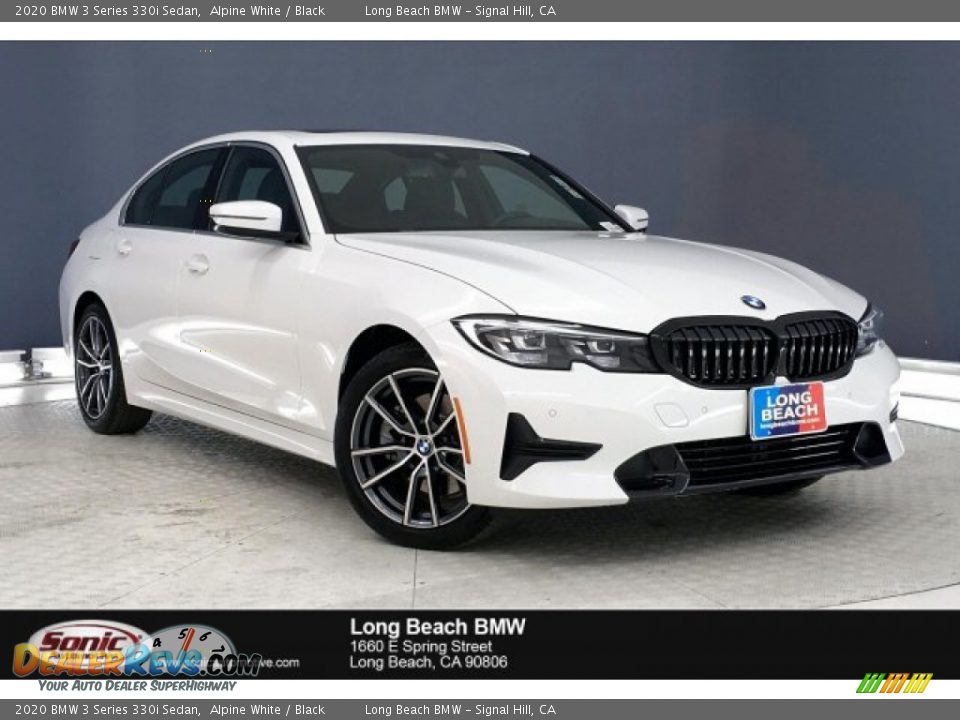 2020 BMW 3 Series 330i Sedan Alpine White / Black Photo #1