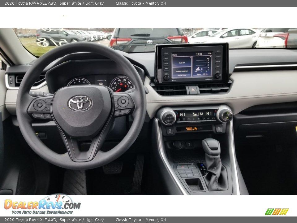 2020 Toyota RAV4 XLE AWD Super White / Light Gray Photo #4