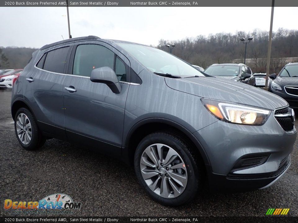 2020 Buick Encore Preferred AWD Satin Steel Metallic / Ebony Photo #3