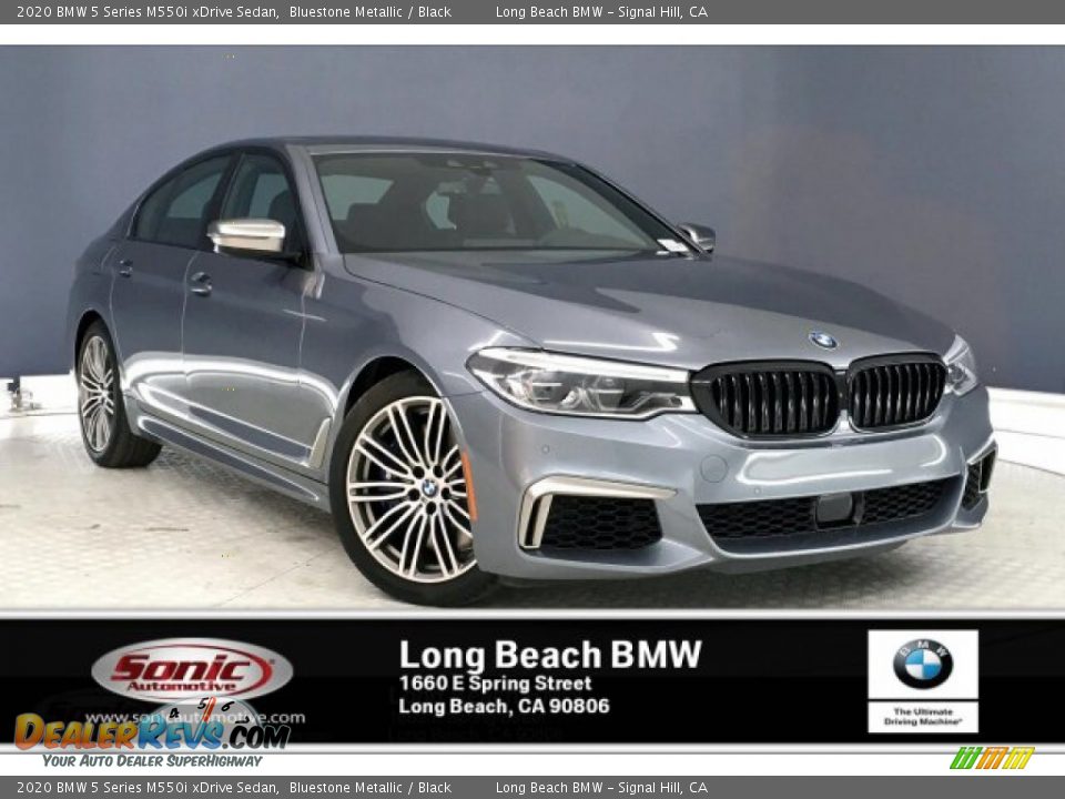 2020 BMW 5 Series M550i xDrive Sedan Bluestone Metallic / Black Photo #1