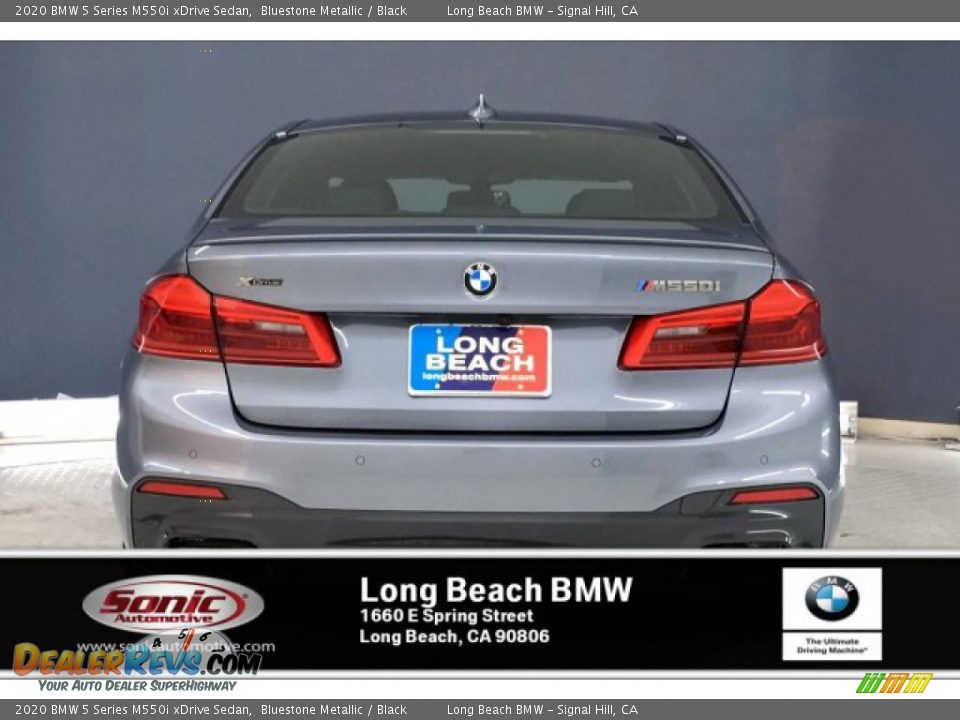 2020 BMW 5 Series M550i xDrive Sedan Bluestone Metallic / Black Photo #3