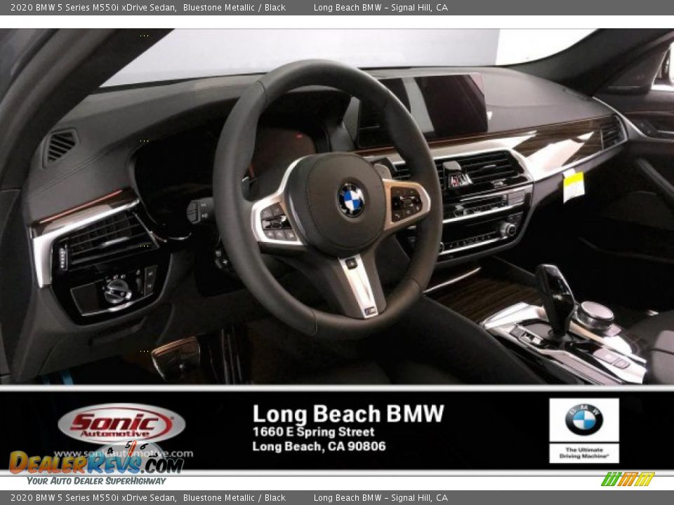 2020 BMW 5 Series M550i xDrive Sedan Bluestone Metallic / Black Photo #4