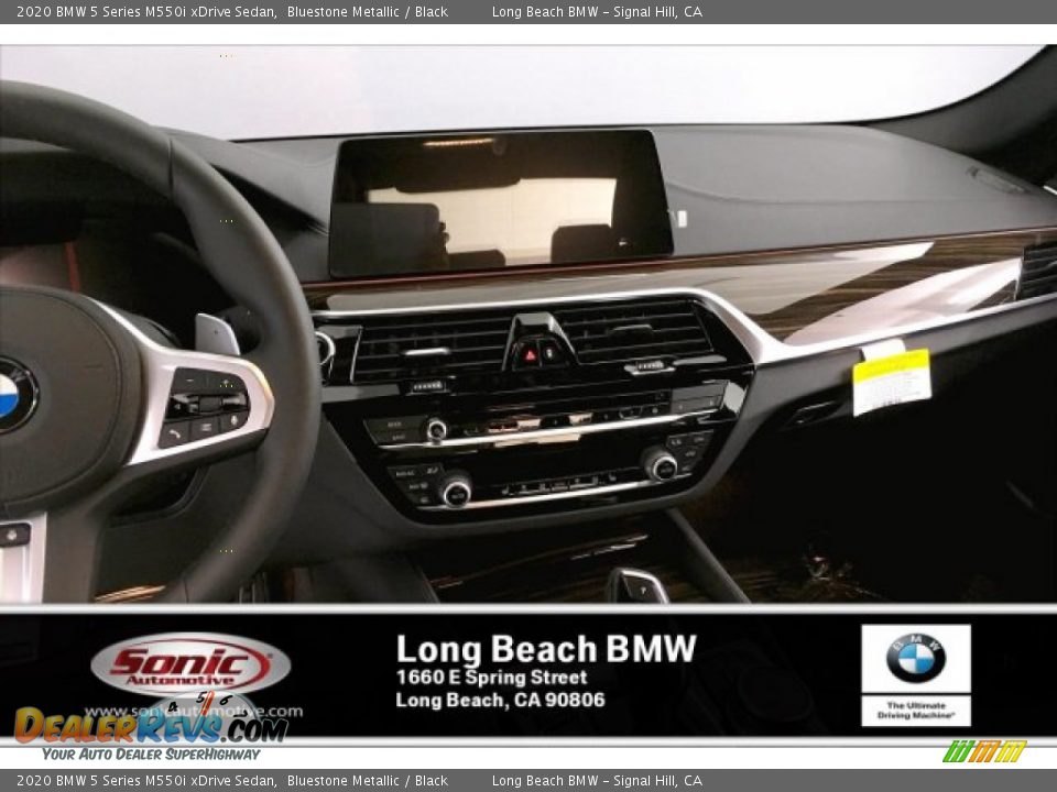 2020 BMW 5 Series M550i xDrive Sedan Bluestone Metallic / Black Photo #5