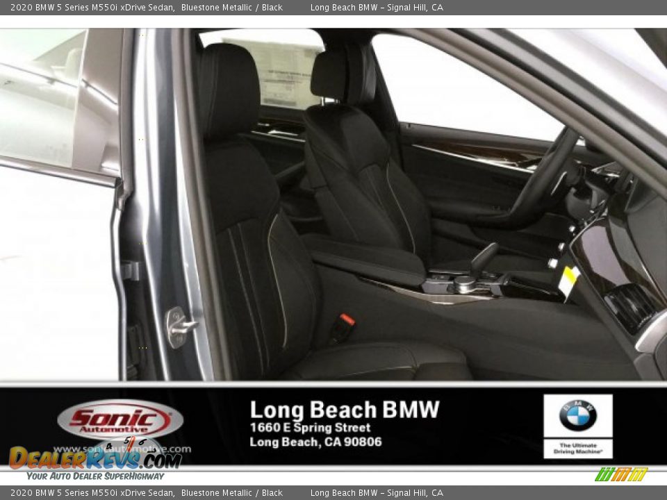 2020 BMW 5 Series M550i xDrive Sedan Bluestone Metallic / Black Photo #7