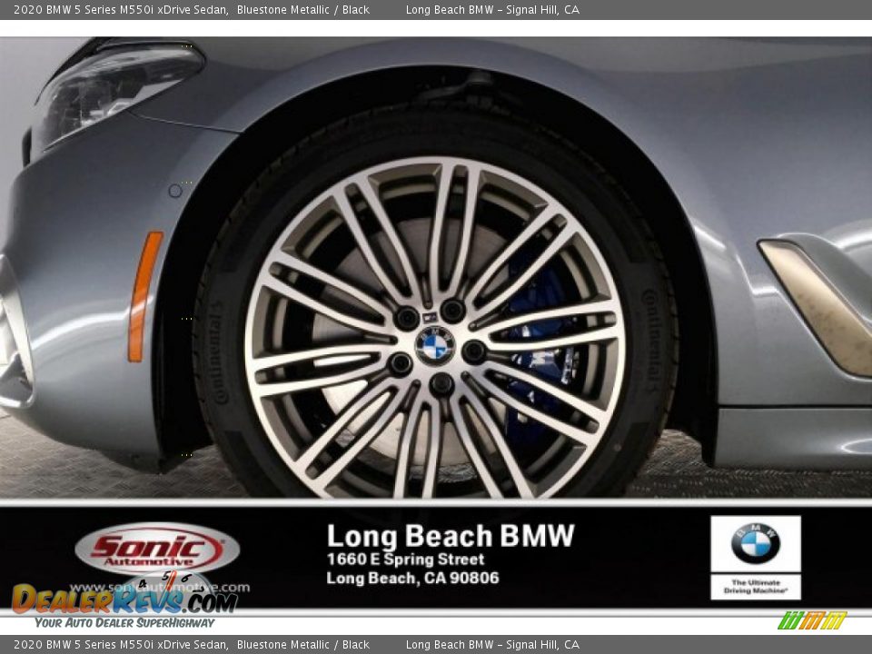2020 BMW 5 Series M550i xDrive Sedan Bluestone Metallic / Black Photo #9