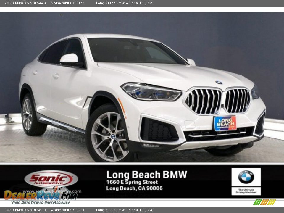 2020 BMW X6 xDrive40i Alpine White / Black Photo #1