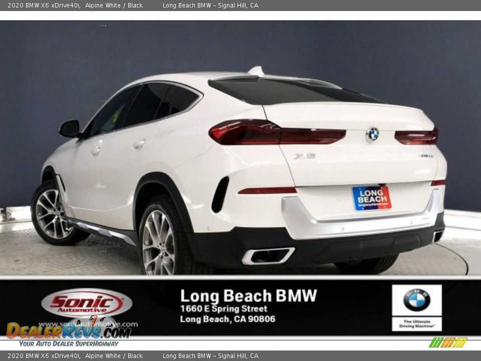 2020 BMW X6 xDrive40i Alpine White / Black Photo #2