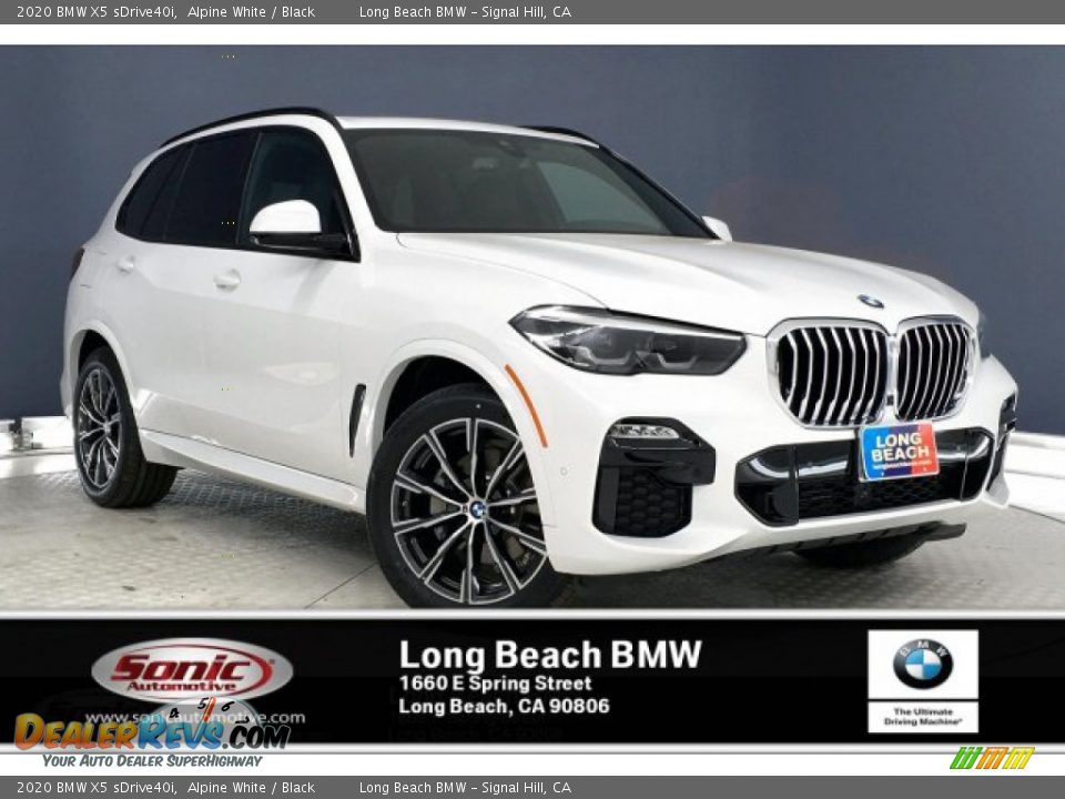 2020 BMW X5 sDrive40i Alpine White / Black Photo #1