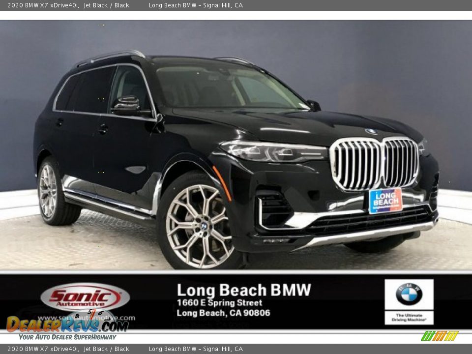 2020 BMW X7 xDrive40i Jet Black / Black Photo #1