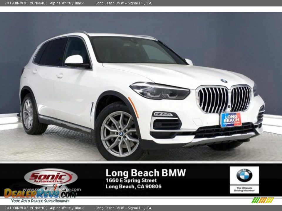 2019 BMW X5 xDrive40i Alpine White / Black Photo #1