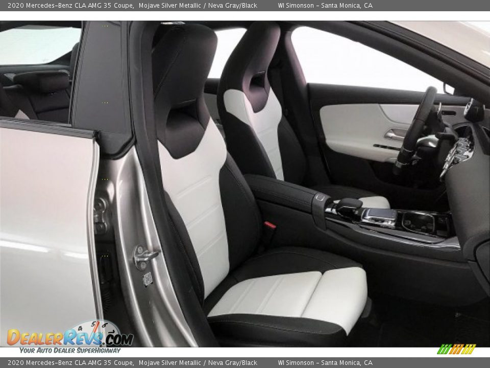 Neva Gray/Black Interior - 2020 Mercedes-Benz CLA AMG 35 Coupe Photo #6