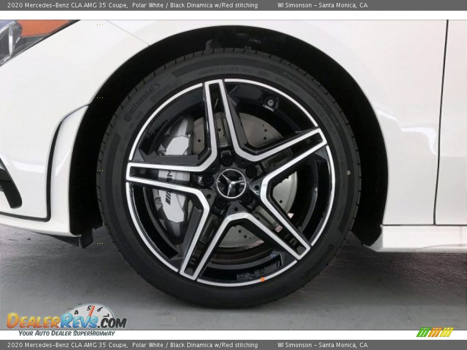 2020 Mercedes-Benz CLA AMG 35 Coupe Polar White / Black Dinamica w/Red stitching Photo #8