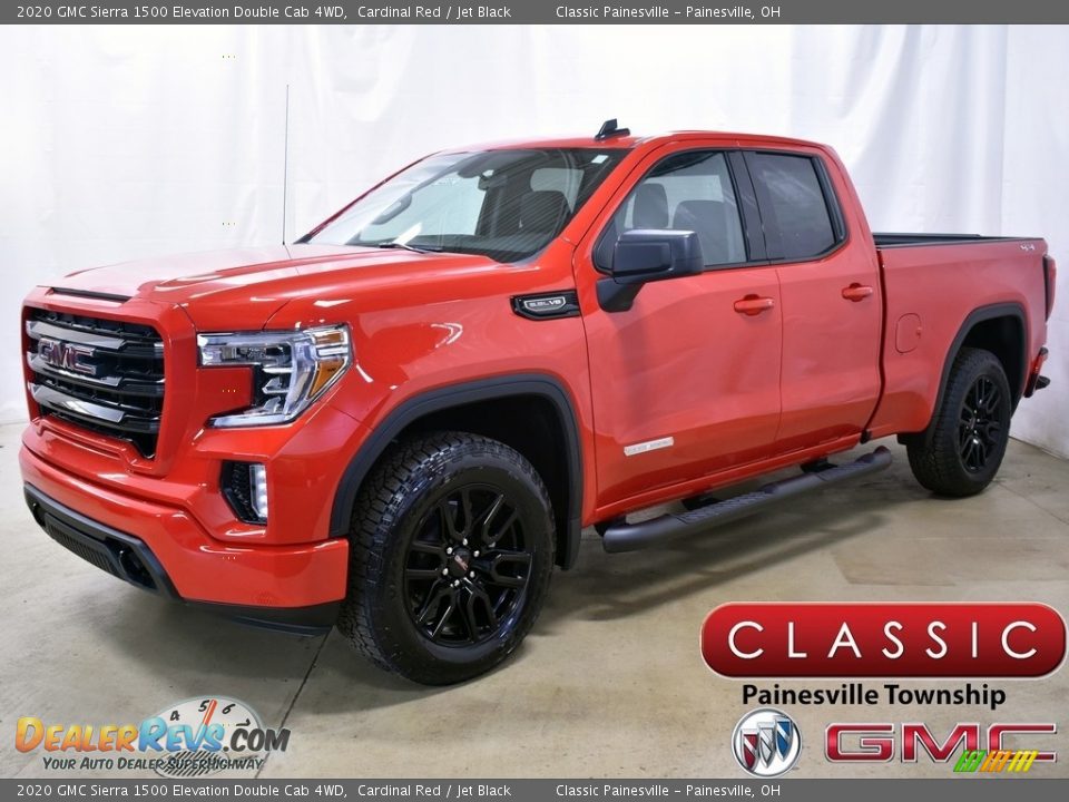 2020 GMC Sierra 1500 Elevation Double Cab 4WD Cardinal Red / Jet Black Photo #1