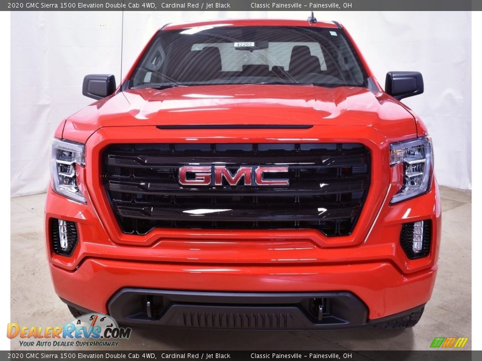 2020 GMC Sierra 1500 Elevation Double Cab 4WD Cardinal Red / Jet Black Photo #4