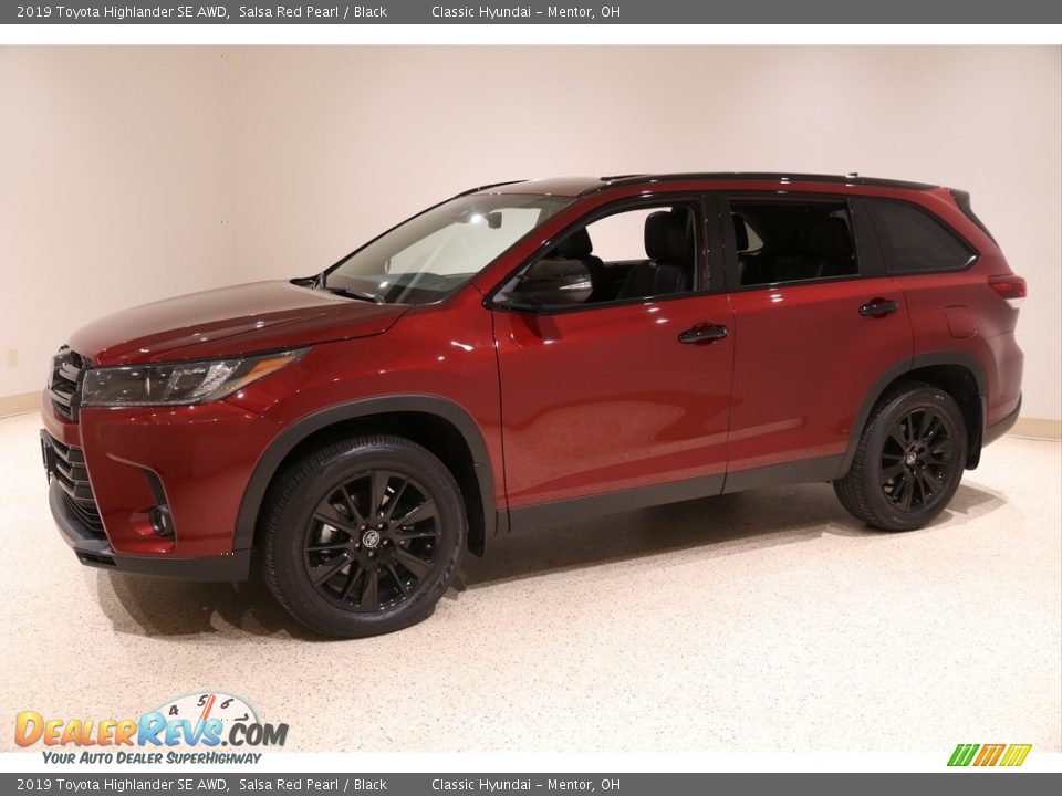 2019 Toyota Highlander SE AWD Salsa Red Pearl / Black Photo #3