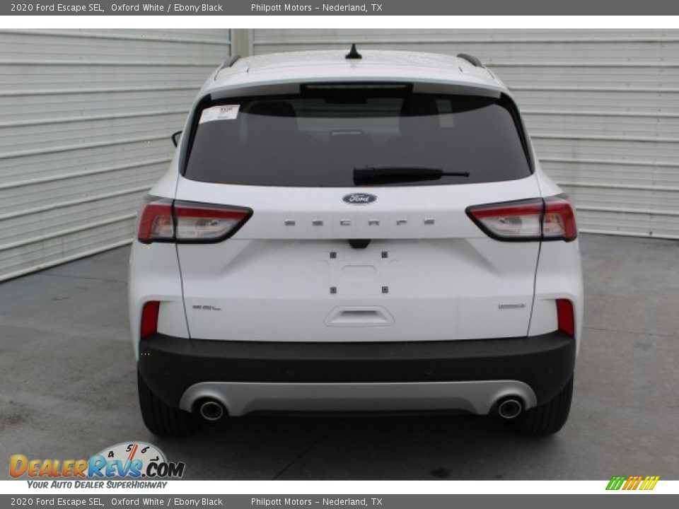 2020 Ford Escape SEL Oxford White / Ebony Black Photo #7