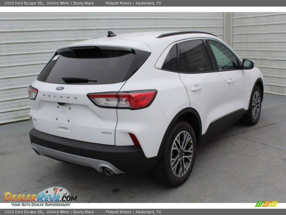2020 Ford Escape SEL Oxford White / Ebony Black Photo #8