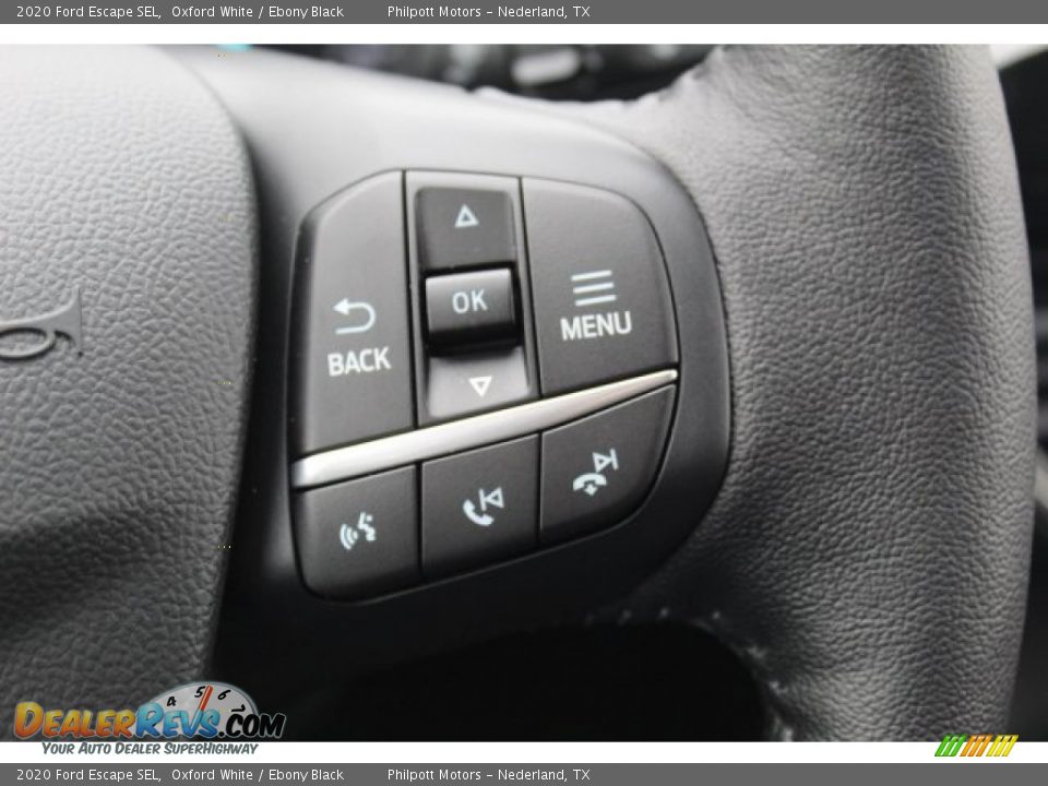 2020 Ford Escape SEL Oxford White / Ebony Black Photo #12