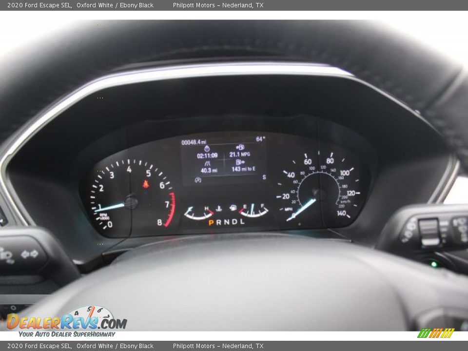 2020 Ford Escape SEL Oxford White / Ebony Black Photo #13