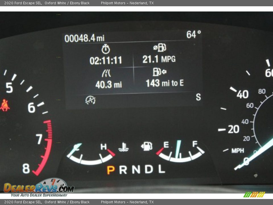 2020 Ford Escape SEL Oxford White / Ebony Black Photo #14