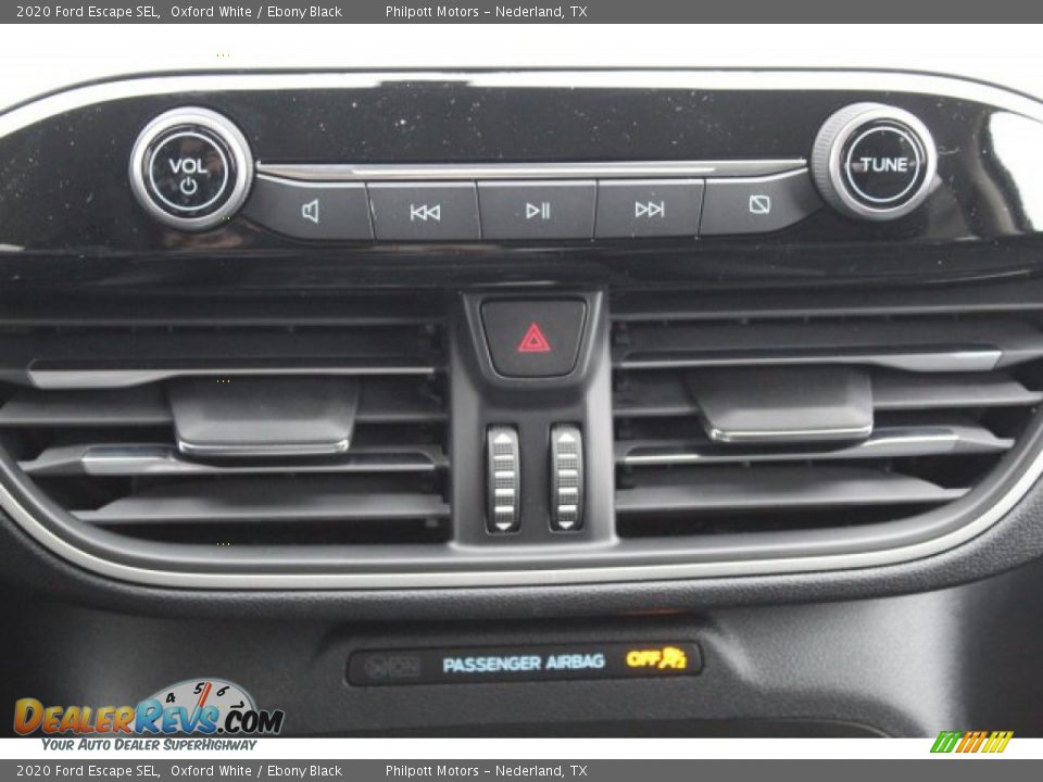 2020 Ford Escape SEL Oxford White / Ebony Black Photo #16