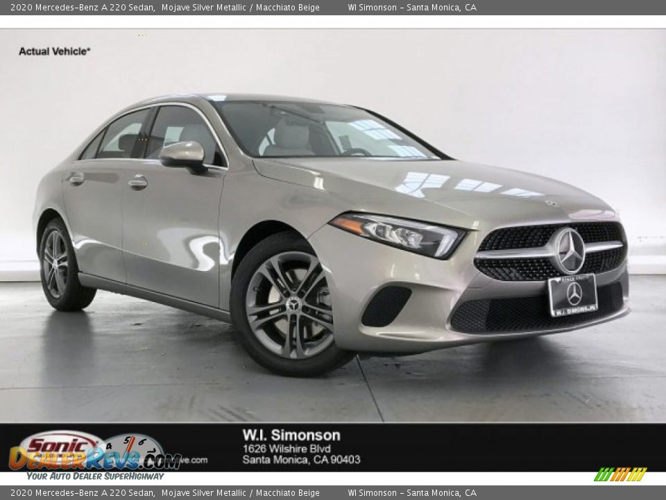 2020 Mercedes-Benz A 220 Sedan Mojave Silver Metallic / Macchiato Beige Photo #1