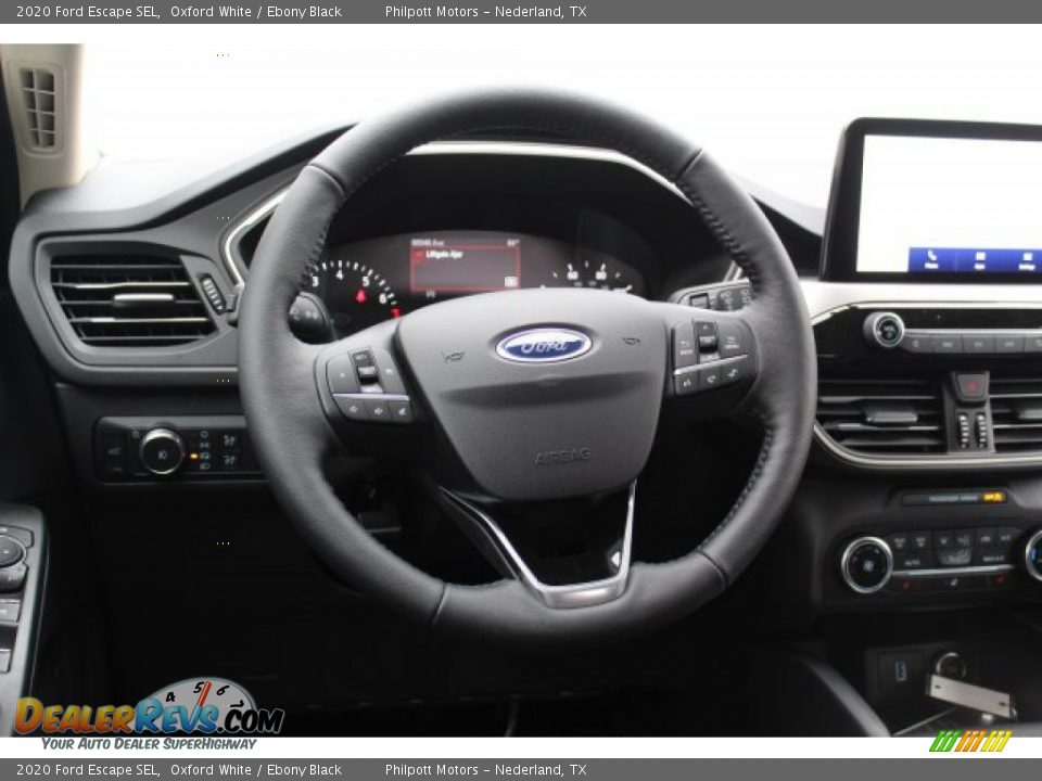 2020 Ford Escape SEL Oxford White / Ebony Black Photo #22